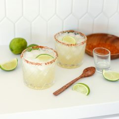 This the the best healthy margarita ever and it's my favorite because I always have the ingredients on hand!