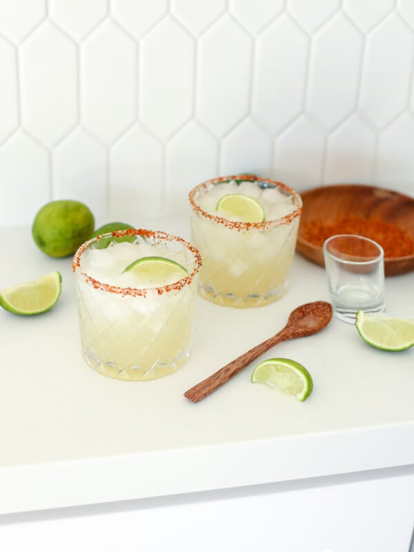 This the the best healthy margarita ever and it's my favorite because I always have the ingredients on hand!