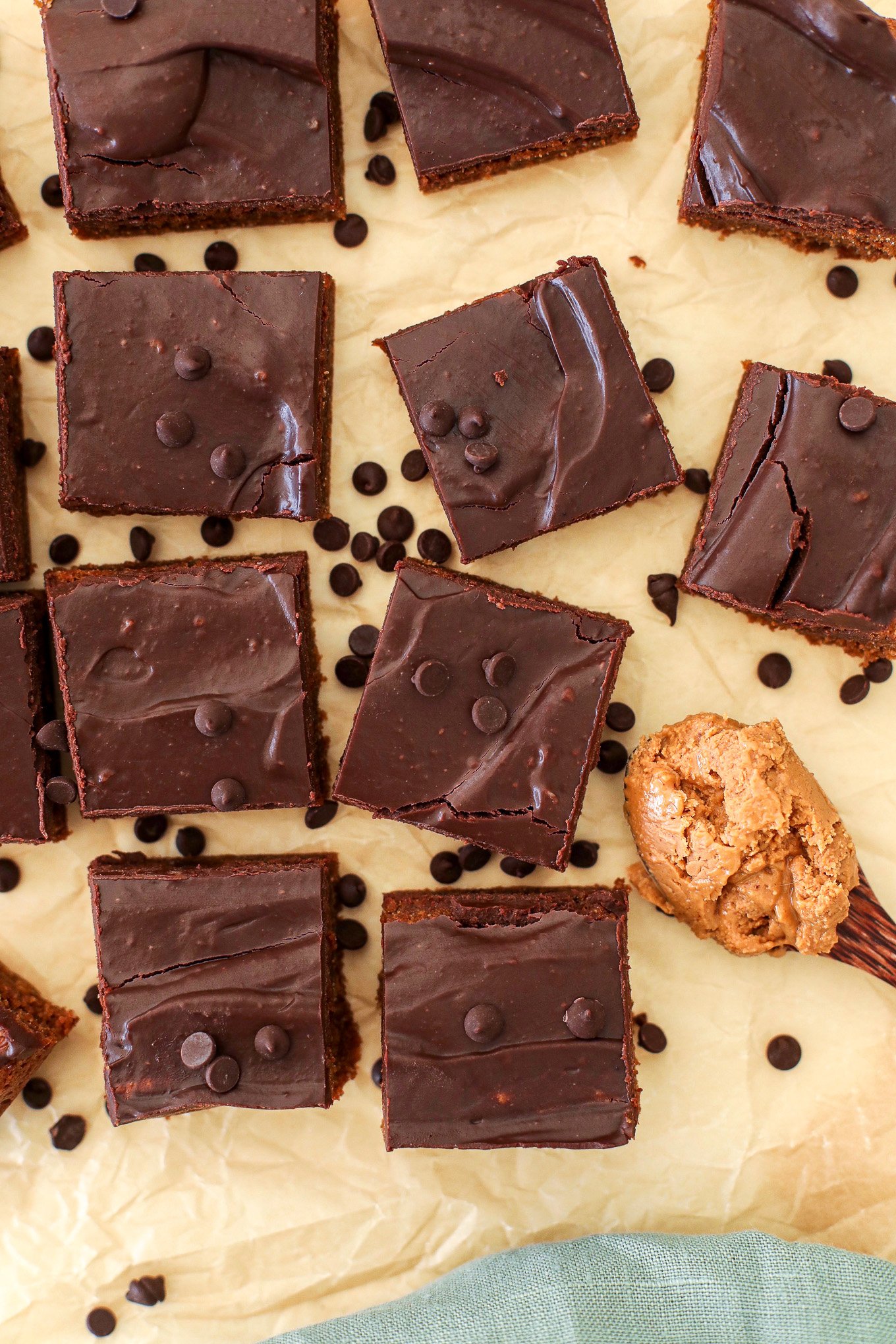 Peanut Butter Bars with Chocolate Ganache Icing Little Bits of...