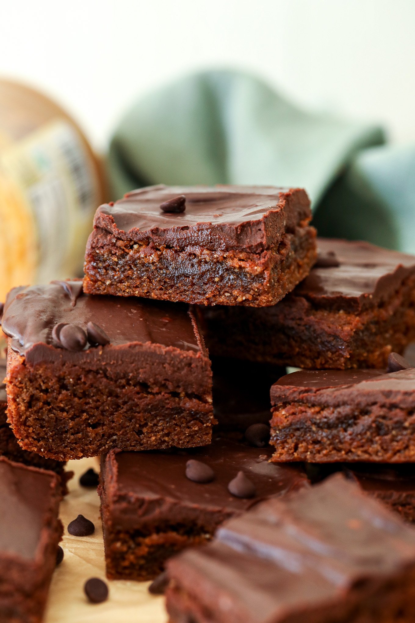 Peanut Butter Bars with Chocolate Ganache Icing Little Bits of...