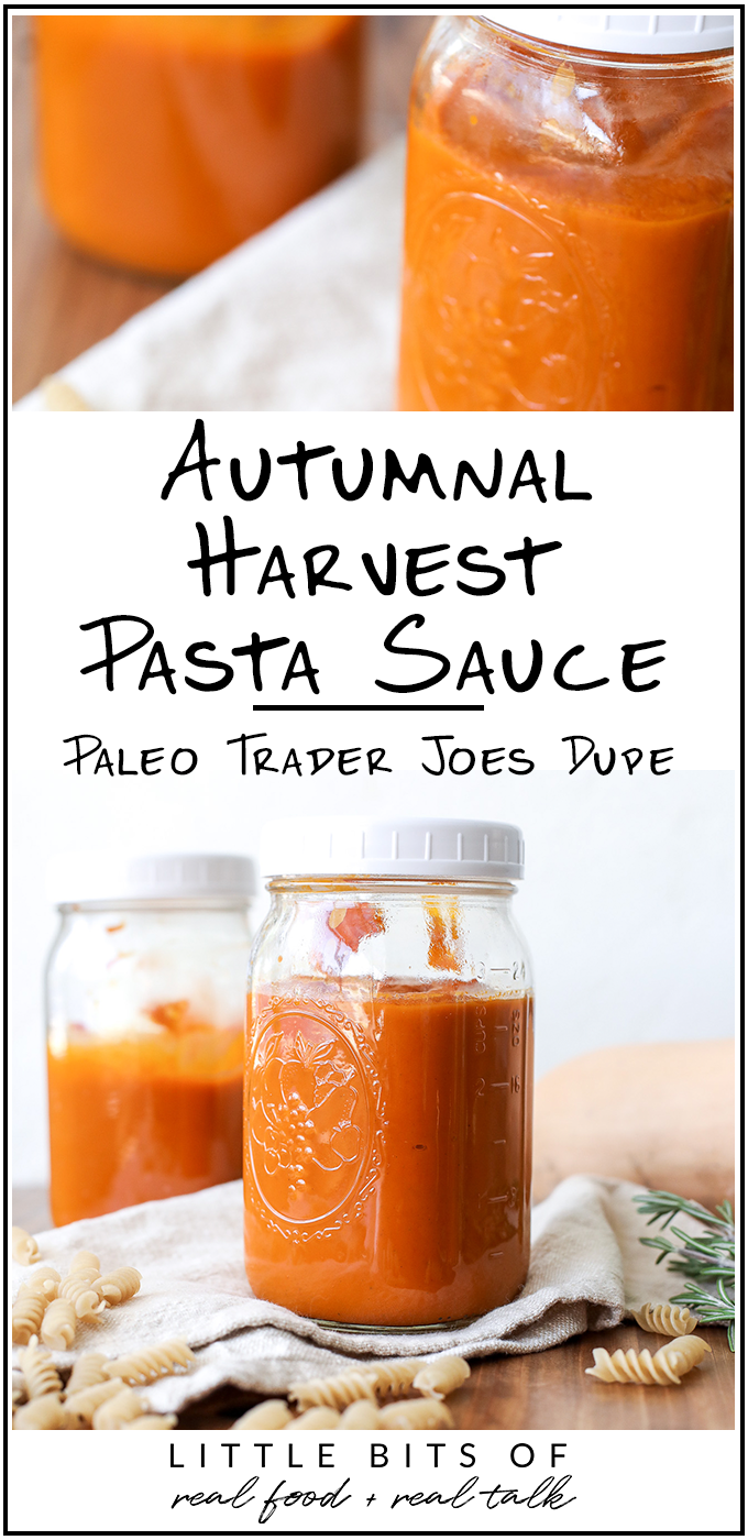 This Autumnal Harvest Pasta is the paleo version of the Trader Joe's pasta sauce that you know and love!