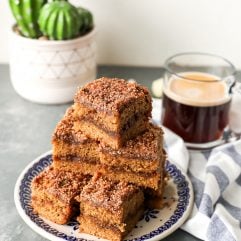 This Paleo Coffee Cake is grain free, refined sugar free and the perfect baked good for a cold day!