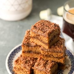 This Paleo Coffee Cake is grain free, refined sugar free and the perfect baked good for a cold day!