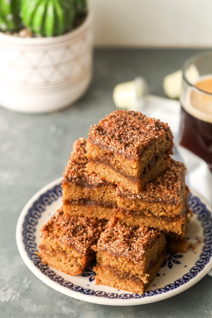 This Paleo Coffee Cake is grain free, refined sugar free and the perfect baked good for a cold day!