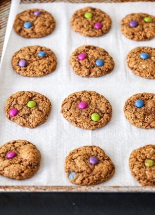 These sedimentary cookies are gluten-free, Dairy free, and packed with oats, almond flour, peanut butter and coffee!