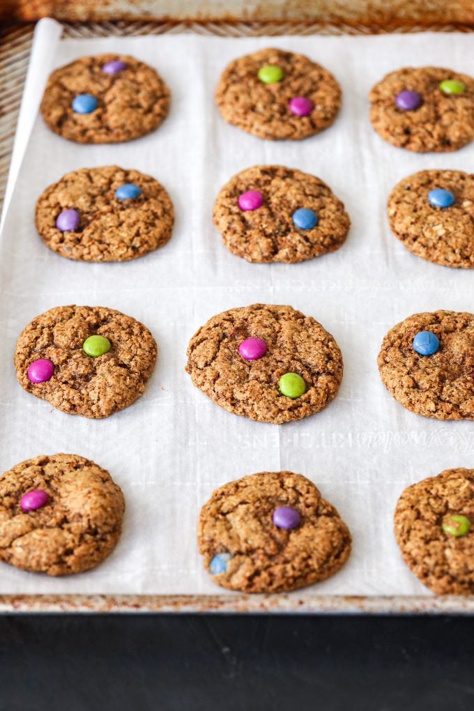 These sedimentary cookies are gluten-free, Dairy free, and packed with oats, almond flour, peanut butter and coffee!