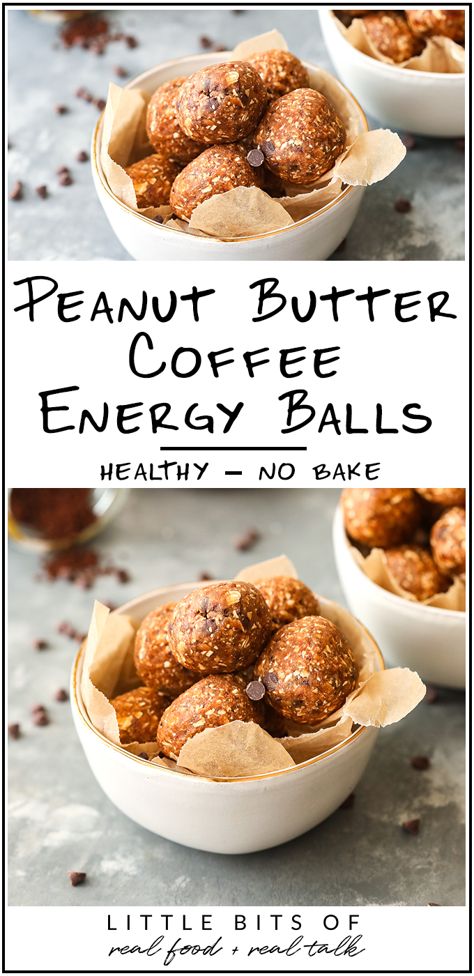 These Peanut Butter Coffee Energy Balls have so much flavor and are packed with good stuff to curb your hungry and give you a boost of energy!