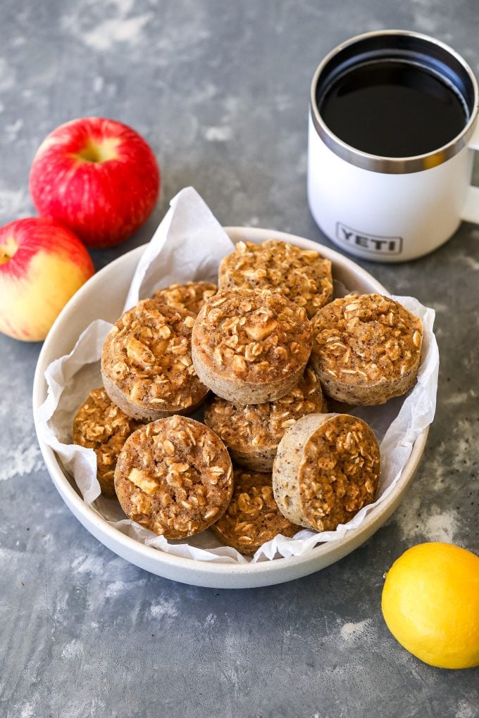 These Oatmeal Breakfast Muffins are the perfect healthy breakfast to prep for the week!