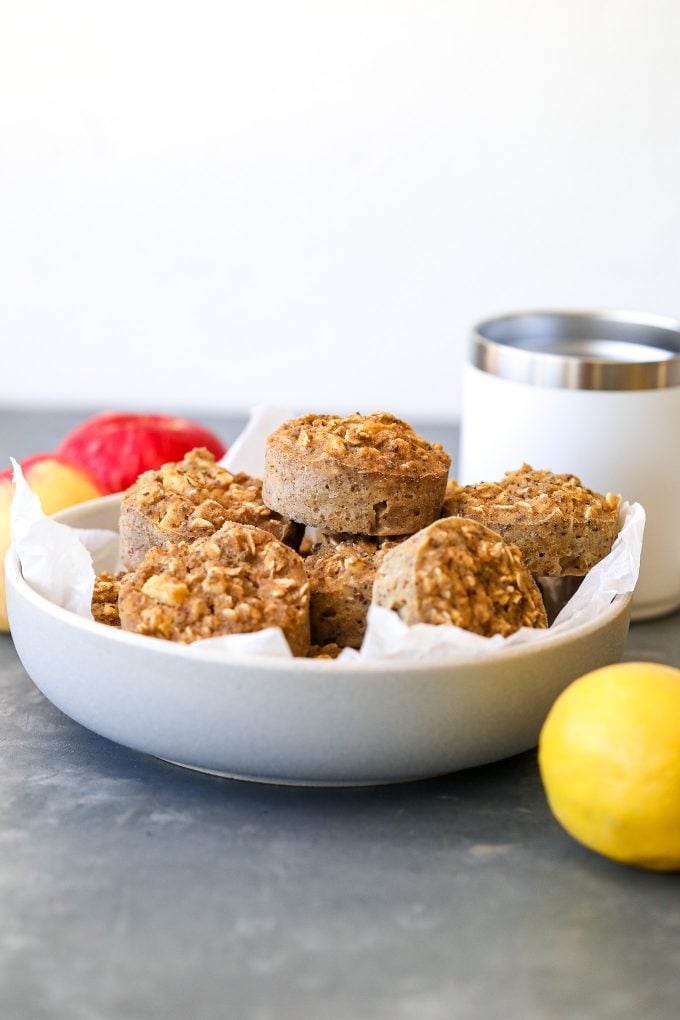 These Oatmeal Breakfast Muffins are the perfect healthy breakfast to prep for the week!