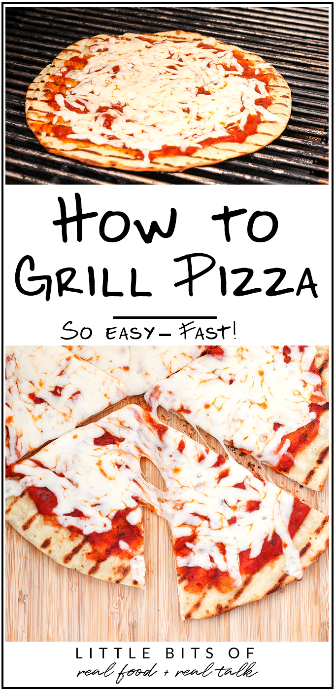 This is a picture of how to grill pizza