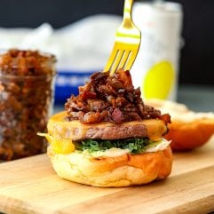 This Bacon Onion Jam is so delicious and perfect on burgers!