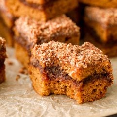 This Pumpkin Coffee Cake with grain free, dairy free and so dang delicious!