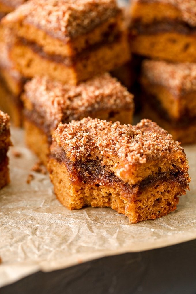 This Pumpkin Coffee Cake with grain free, dairy free and so dang delicious!