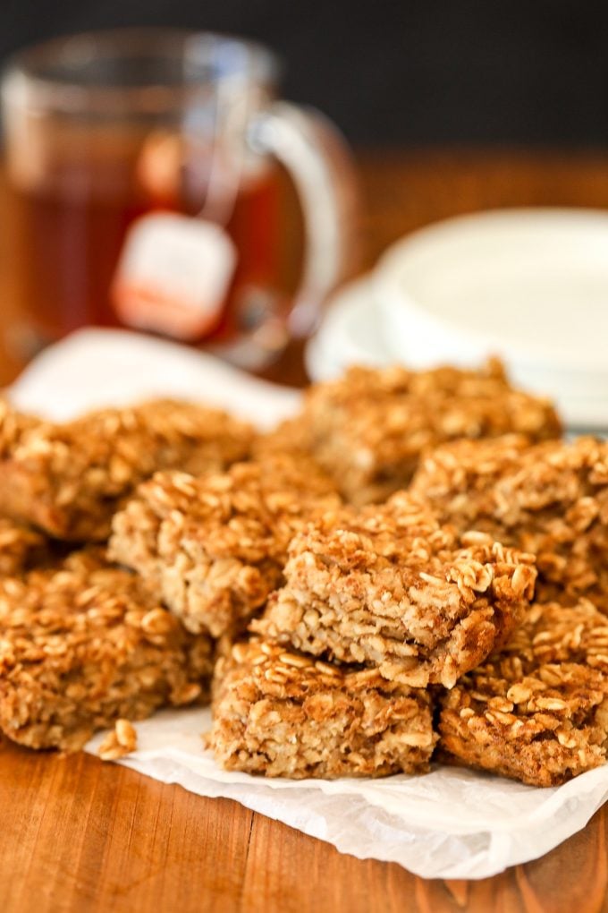 This Chai Spiced Oatmeal Bake is a delicious fall breakfast that you can make ahead and eat all week!