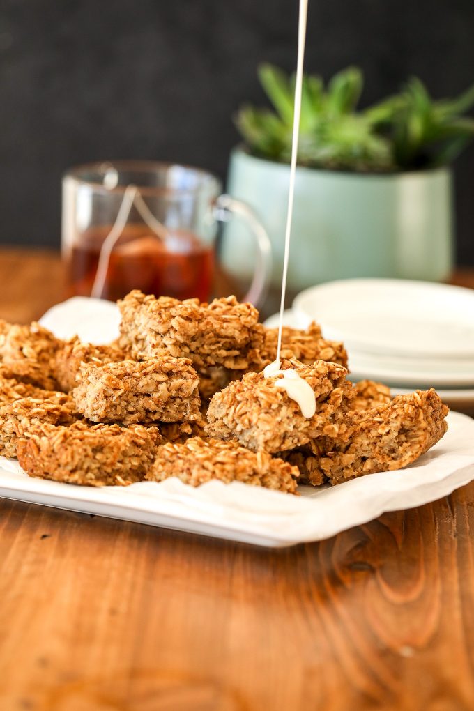 This Chai Spiced Oatmeal Bake is a delicious fall breakfast that you can make ahead and eat all week!