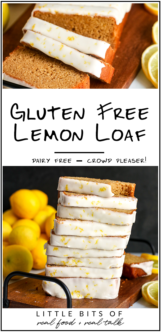 This Gluten Free Lemon Loaf is made with almond flour to make it grain free and uses dairy free yogurt to add amazing texture!