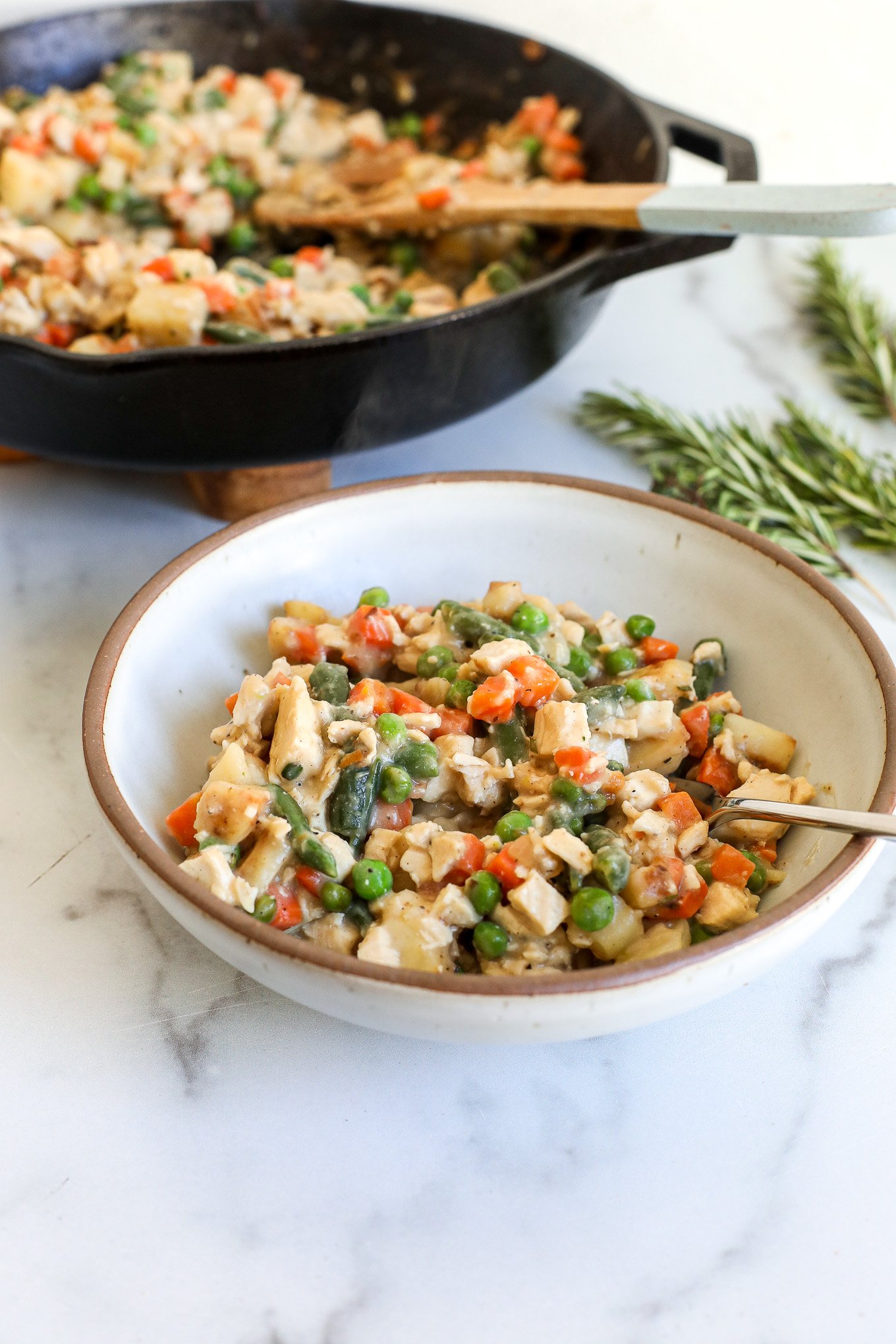 One-Pot Chicken Pot Pie - Little Bits of Real Food