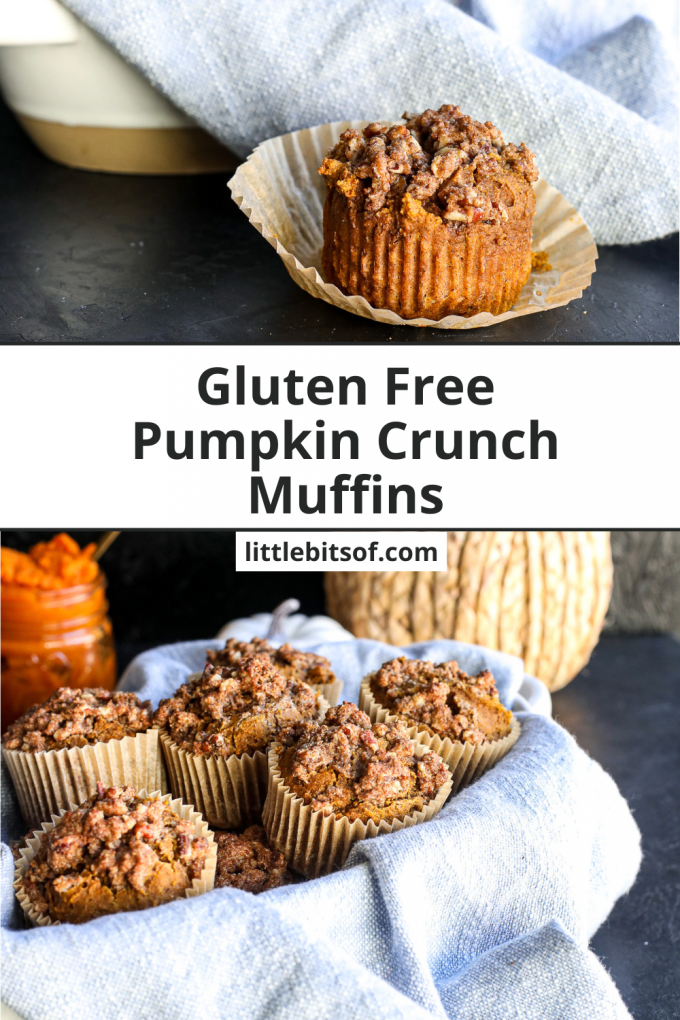 These Gluten Free Pumpkin Crunch Muffins are easy to make and so delicious!