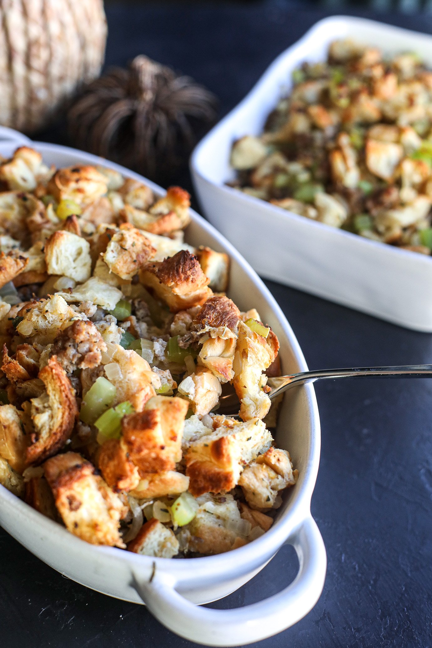 Croissant Sausage Stuffing Little Bits of...