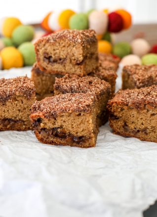 This Apple Coffee Cake is paleo and made with almond flour and coconut sugar for sweetness!