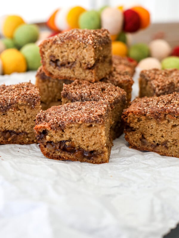 This Apple Coffee Cake is paleo and made with almond flour and coconut sugar for sweetness!