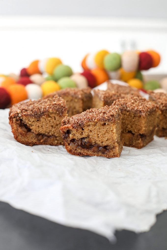 This Apple Coffee Cake is paleo and made with almond flour and coconut sugar for sweetness!