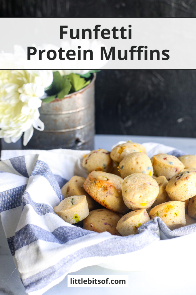 These Funfetti Protein Muffins are an easy and delicious way to add more protein into your day and kids love them!