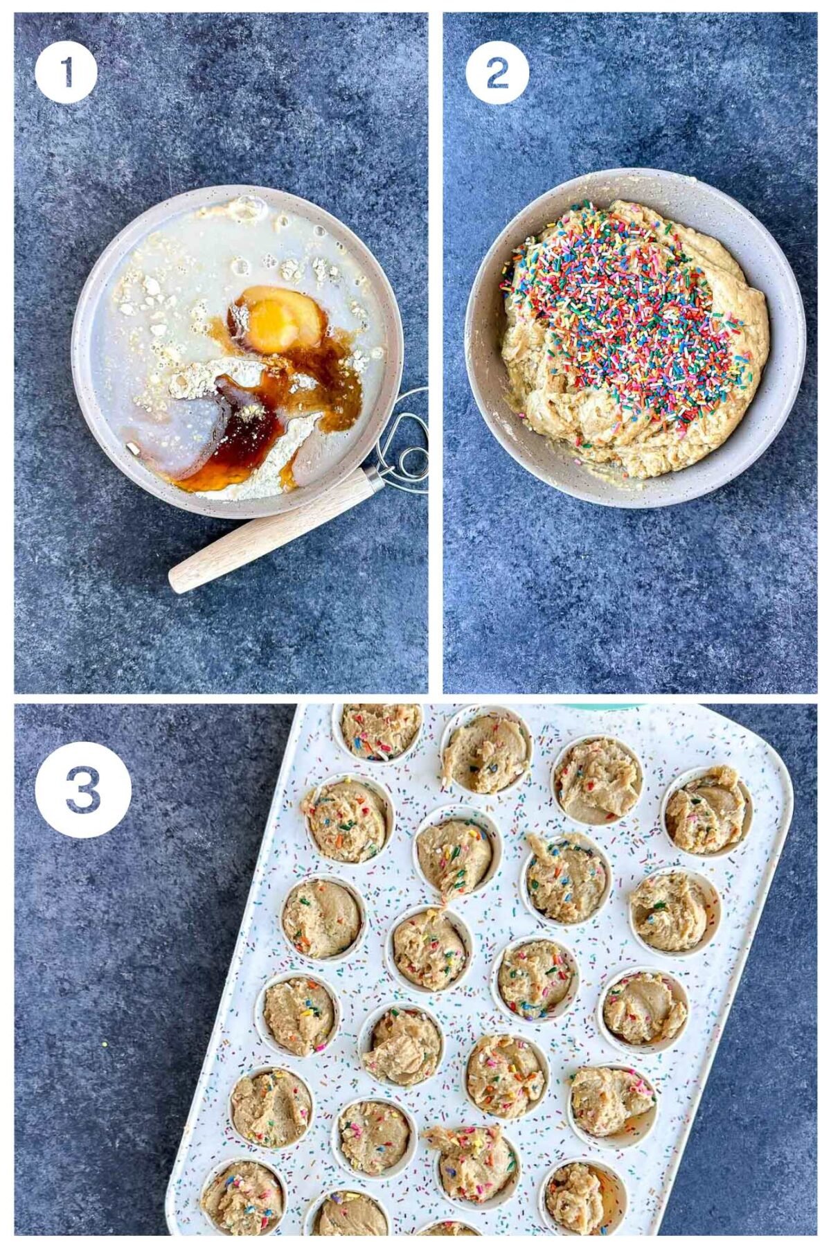 Enjoy guilt-free Funfetti Protein Muffins! A tasty treat packed with protein and sprinkles. Perfect for a healthy snack.