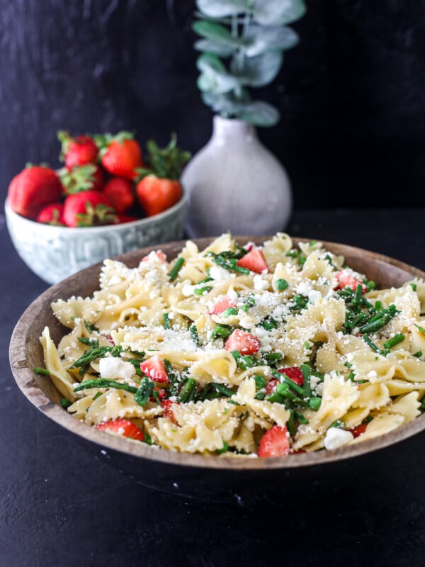 This Spring Veggie Pasta Salad is perfectly fresh and delicious, great for spring or summer!