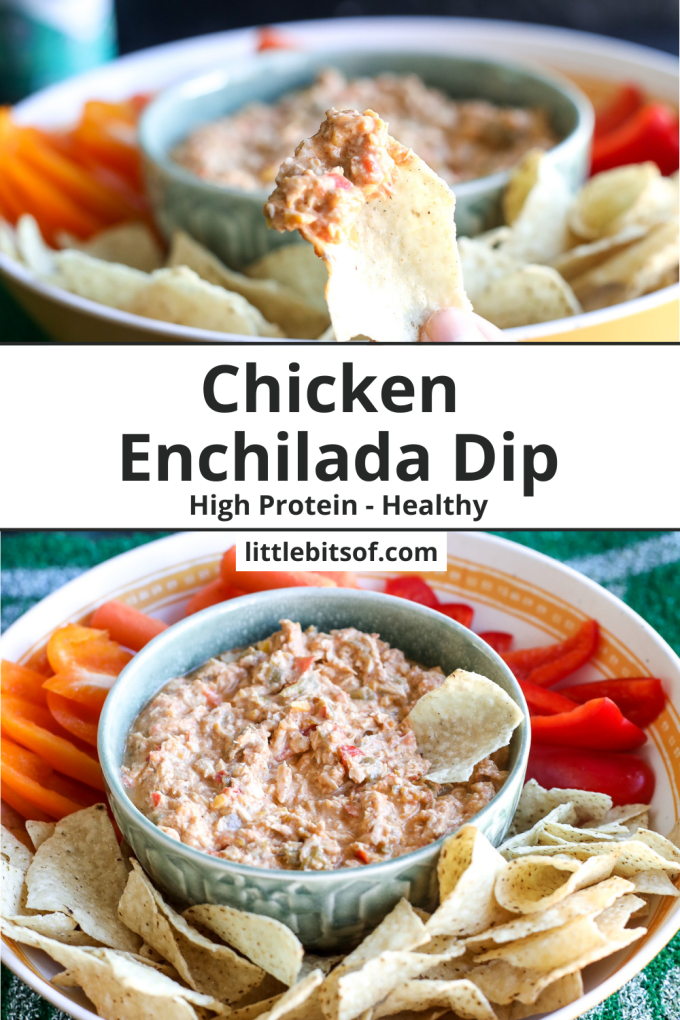 This Chicken Enchilada Dip is a healthy and delicious dip for any occasion!