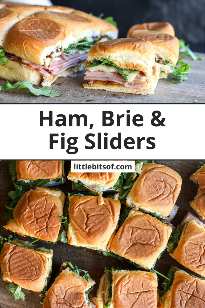 These Ham, Brie & Fig Sliders and perfect for football season!