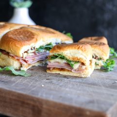 These Ham, Brie & Fig Sliders and perfect for football season!