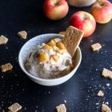 This Apple Pie Protein Ice Cream is easy to whip up in the Ninja Creami and is insanely delicious!