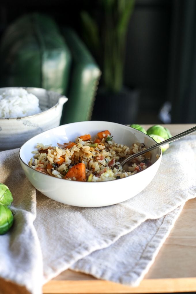 This Fall Fried Rice is a perfect meal to have as the weather gets colder and is packed with good stuff!