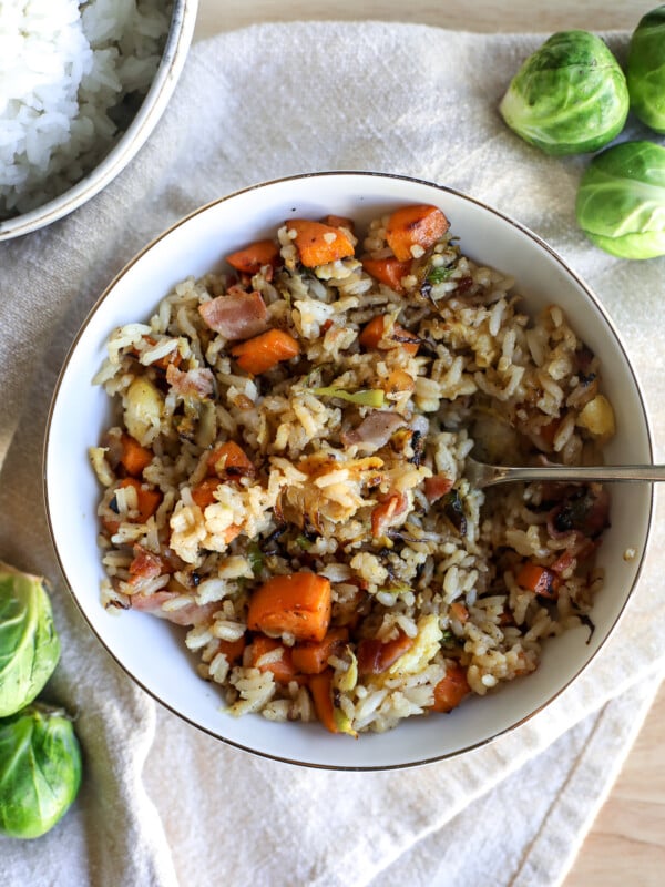 This Fall Fried Rice is a perfect meal to have as the weather gets colder and is packed with good stuff!
