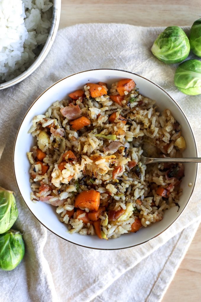 This Fall Fried Rice is a perfect meal to have as the weather gets colder and is packed with good stuff!