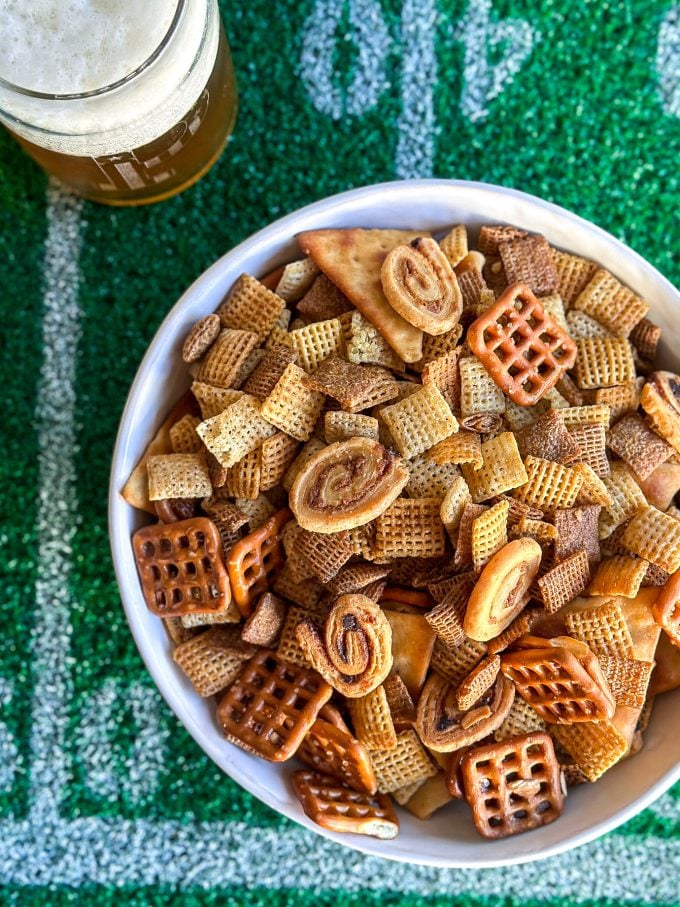 This French Onion Chex Mix is perfect for snacking at any occasion!