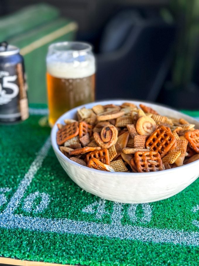 This French Onion Chex Mix is perfect for snacking at any occasion!