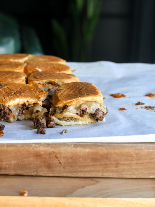 These Patty Melt Sliders are perfect for any gathering and are absolutely delicious!!