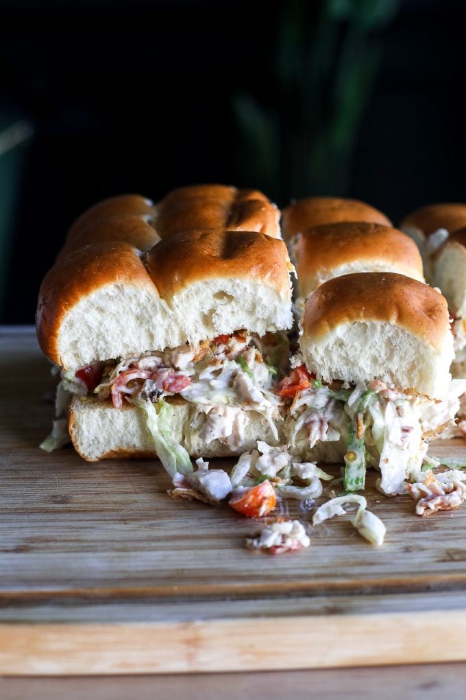 These Chicken Bacon Ranch Sliders are so tasty and easy to throw together with the best flavor combination!