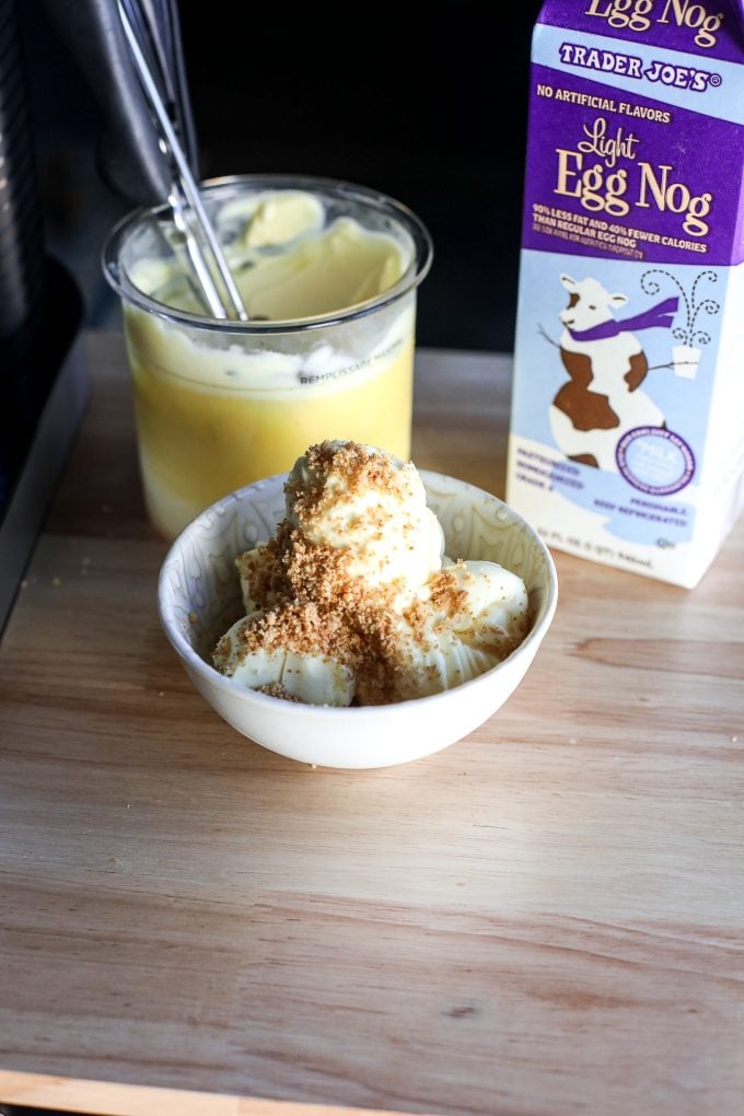 Easy Ninja Creami Eggnog Ice Cream - Family Favorite Holiday Recipes