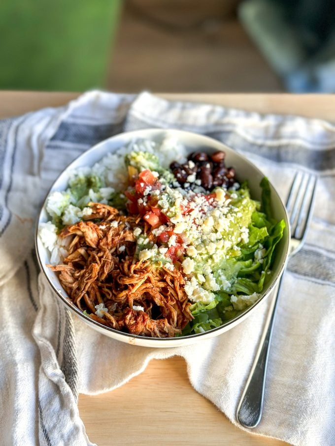 This Slow Cooker Balsamic Taco Chicken is the perfect simple and flavorful taco meat!