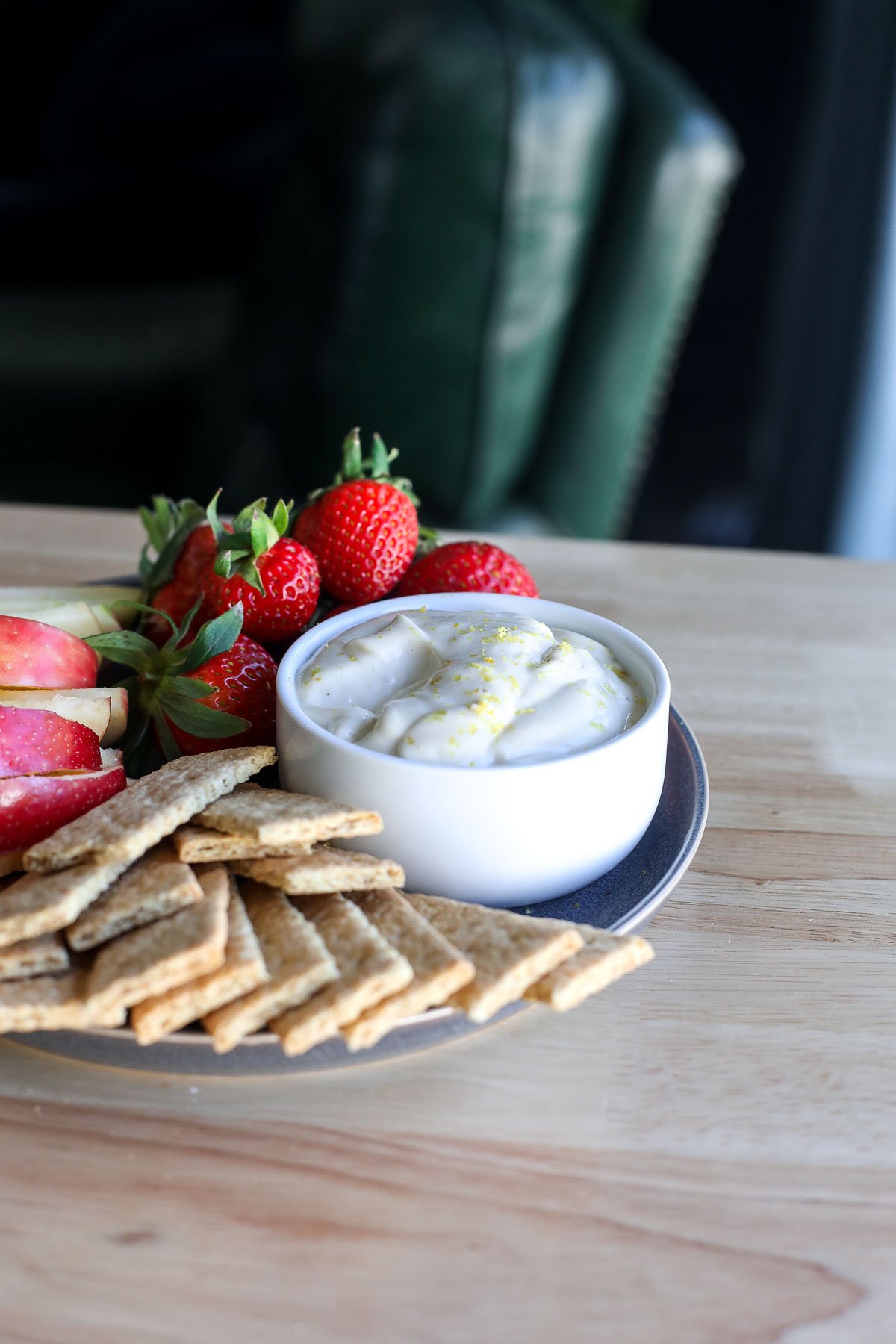 Indulge guilt-free with our High Protein Lemon Cheesecake Dip! Creamy, zesty, and protein-packed. Perfect for dipping or spreading.