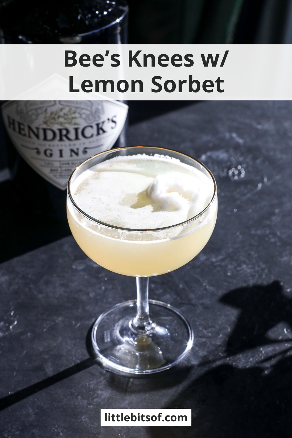 Discover the perfect summer refreshment: Bee's Knees with gin and lemon sorbet. Zesty, sweet, and oh-so-satisfying!