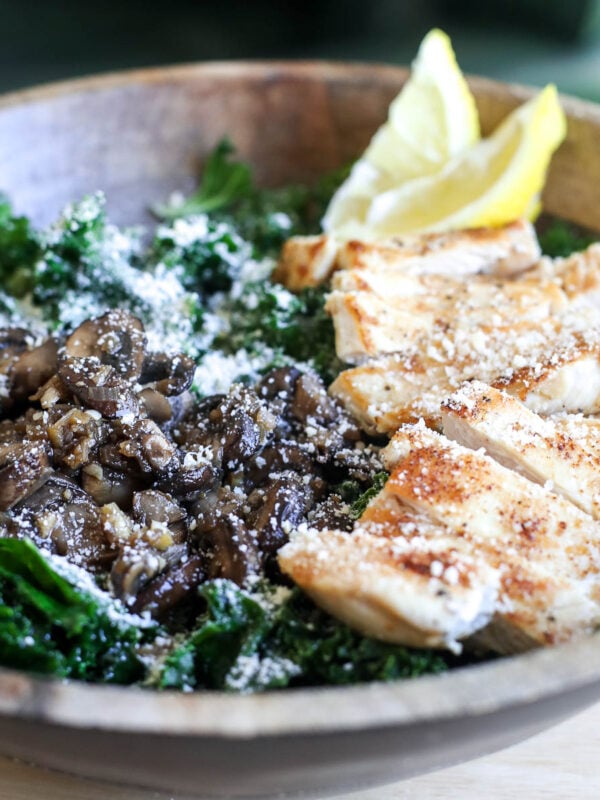 Indulge in our Chicken Marsala Kale Salad! A healthy, flavorful twist on a classic, perfect for any meal.