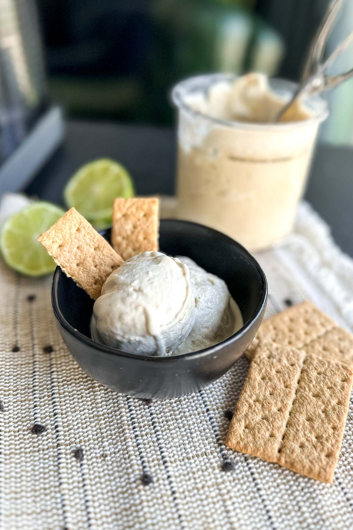 Savor creamy Key Lime Pie Protein Ice Cream made in the Ninja Creami! A guilt-free, protein-packed treat for summer delights.