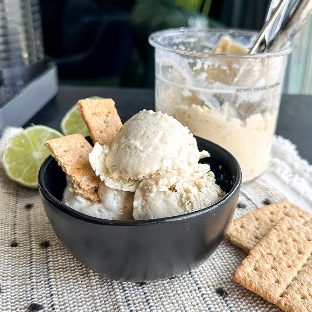 Key Lime Pie Protein Ice Cream (Ninja CREAMi) - Little Bits of