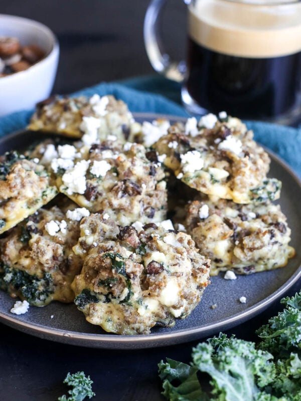 Start your day with Mushroom, Kale & Feta Breakfast Biscuits! Nutritious, savory, and perfect for a quick, healthy breakfast.