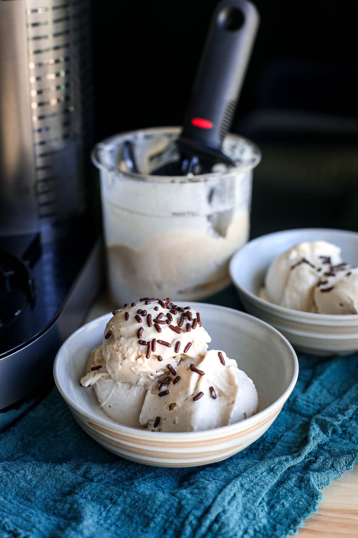 Try our Peanut Butter Mood Frozen Yogurt recipe for the Ninja Creami! A creamy, protein-packed treat to satisfy cravings.