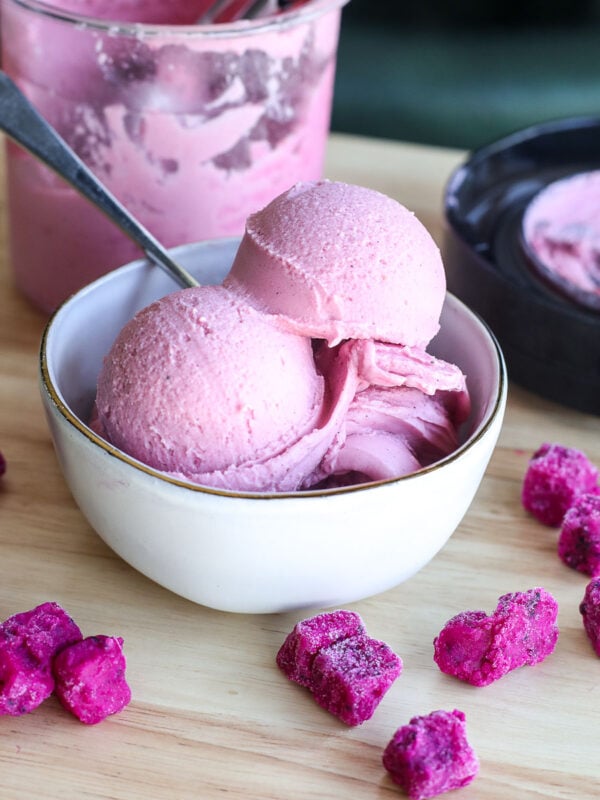 Blend vibrant Pitaya Bowls in the Ninja Creami! A nutritious, refreshing, and easy-to-make treat packed with antioxidants.